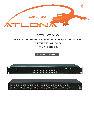 Atlona Home Theater Server AT-80140HD owners manual user guide