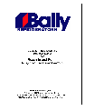 Bally Refrigerated Boxes Refrigerator Refrigerators/Freezers/Warmers owners manual user guide