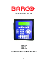 Barco Projector Accessories R9840170 owners manual user guide