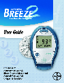 Bayer HealthCare Blood Glucose Meter Breeze 2 owners manual user guide