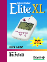 Bayer HealthCare Blood Glucose Meter Elite XL owners manual user guide