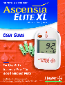 Bayer HealthCare Blood Glucose Meter XL owners manual user guide