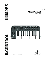 Behringer Musical Instrument PB600 owners manual user guide