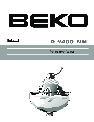 Beko Refrigerator D 9400 NM owners manual user guide