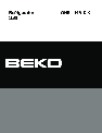Beko Refrigerator GNE 114610 X owners manual user guide