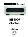 Bel Canto Design Stereo Amplifier REF1000 owners manual user guide