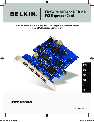 Belkin Network Card F5U602EA owners manual user guide
