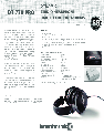 Beyerdynamic Headphones DT770 pro owners manual user guide