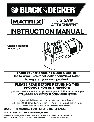 Black & Decker Chainsaw Sharpener BDCDMT120 owners manual user guide