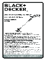 Black & Decker Lawn Mower LST201 owners manual user guide