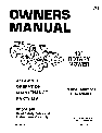 Bolens Lawn Mower 114-020-000 owners manual user guide