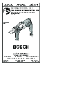 Bosch Power Tools Drill 1199VSR owners manual user guide
