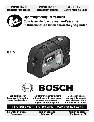 Bosch Power Tools Laser Level GPL5 owners manual user guide