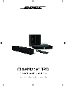Bose Home Theater System CineMate 120 owners manual user guide