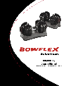 Bowflex Fitness Equipment Dumbbell owners manual user guide