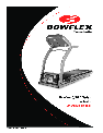 Bowflex Treadmill 5 owners manual user guide