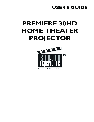 BOXLIGHT Projector PREMIERE 30HD owners manual user guide