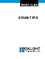 BOXLIGHT Projector XP-5t owners manual user guide