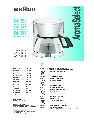 Braun Coffeemaker KF 130 owners manual user guide