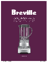 Breville Blender BBL605XL owners manual user guide
