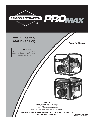 Briggs & Stratton Portable Generator 030212 owners manual user guide