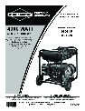 Briggs & Stratton Portable Generator 030319 owners manual user guide