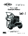 Briggs & Stratton Pressure Washer 020324-0 owners manual user guide