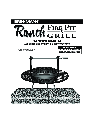 Brinkmann Fire Pit Fire Pit & Grill owners manual user guide