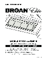 Broan Ventilation Hood RMIP33 owners manual user guide