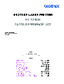 Brother Printer PL-PRN015 owners manual user guide