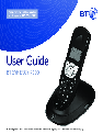 BT Cordless Telephone BT SYNERGY 4000 owners manual user guide