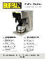 Buffalo Import Coffeemaker G108 owners manual user guide