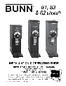 Bunn Coffeemaker G2 owners manual user guide