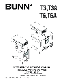 Bunn Ice Tea Maker T3 owners manual user guide
