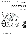 Burley Bicycle Accessories Pet Trailer owners manual user guide