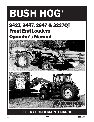 Bush Hog Compact Loader 2427 owners manual user guide