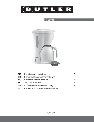 Butler Coffeemaker 645-087/088 owners manual user guide