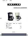Butler Coffeemaker 645-260 owners manual user guide