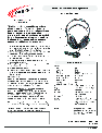 Califone Headphones SA-740 owners manual user guide