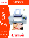 Canon Printer 830D owners manual user guide