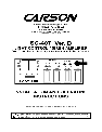 Carson Stereo Amplifier SC-407 owners manual user guide