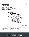 Casio Digital Camera EX-Z300 owners manual user guide