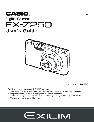 Casio Digital Camera K1124PCM2DMX owners manual user guide