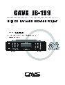 CAVS DVD Player CAVS JB-199 owners manual user guide