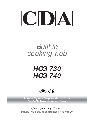 CDA Cooktop HCG 730 owners manual user guide