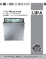 CDA Dishwasher VW80 owners manual user guide