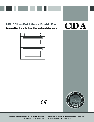 CDA Double Oven DV 770 owners manual user guide