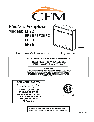 CFM Corporation Indoor Fireplace EF22 owners manual user guide