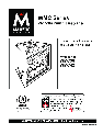 CFM Corporation Indoor Fireplace WMC36 WMC42 owners manual user guide