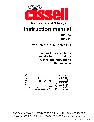 Cissell Washer HF 234 owners manual user guide